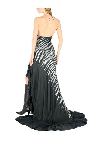 Vestito Zebra in twill di seta ROBERTO CAVALLI | UKT107RYN48D0446